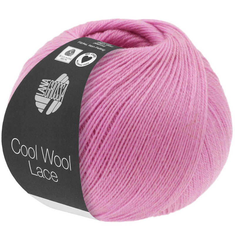 Lana Grossa Cool Wool Lace 52 Haalea pinkki