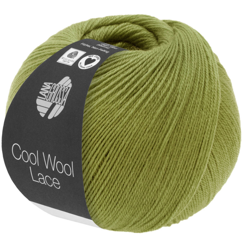 Lana Grossa Cool Wool Lace 38 Oliivi