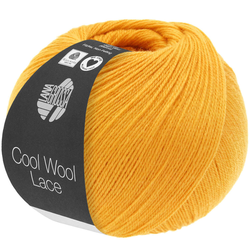 Lana Grossa Cool Wool Lace 49 Keltainen