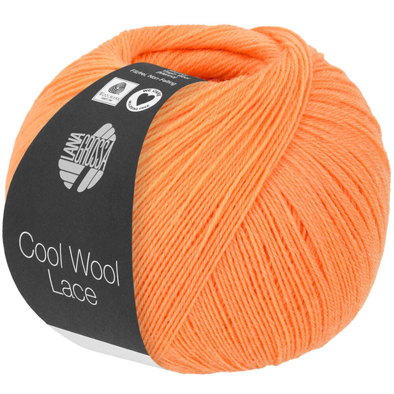 Lana Grossa Cool Wool Lace 44 Oranssi