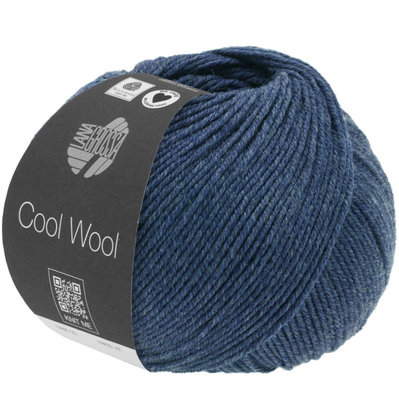 Lana Grossa Cool Wool Mélange 1493 Farkunsininen meleerattu