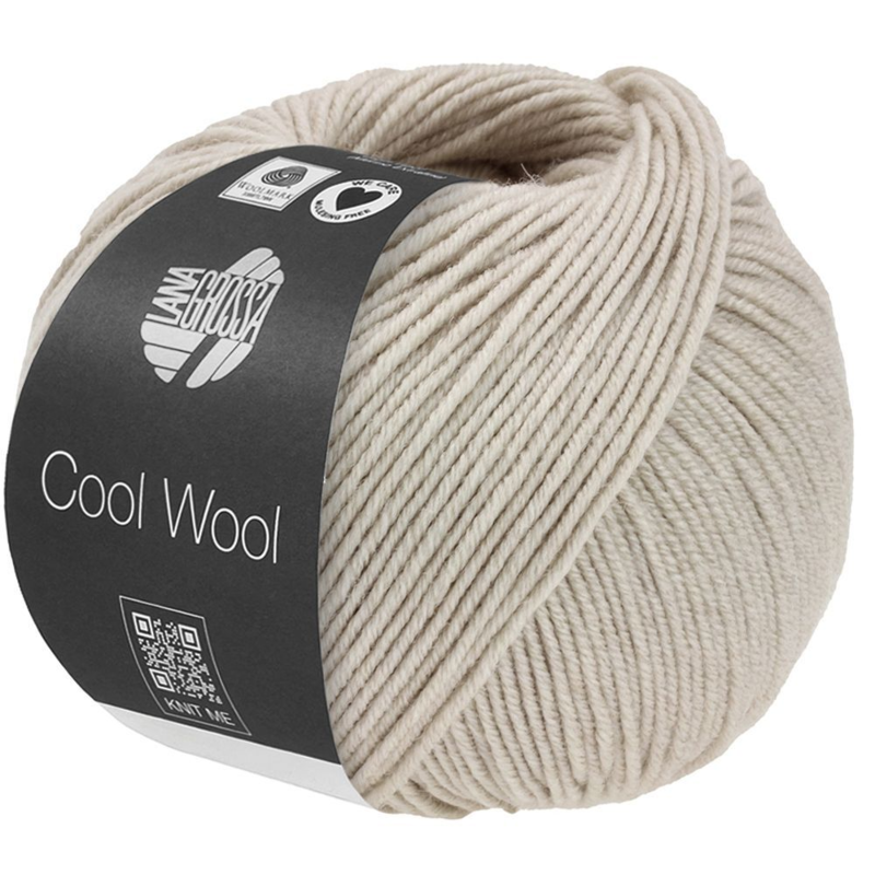 Lana Grossa Cool Wool Mélange 1491 Greige meleerattu