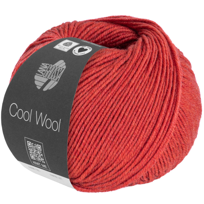 Lana Grossa Cool Wool Mélange 1428 Punainen meleerattu