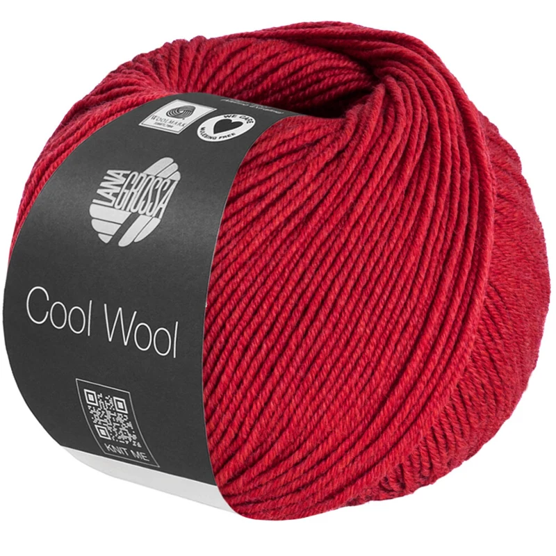 Lana Grossa Cool Wool Mélange 1501 Kirsikanpunainen meleerattu