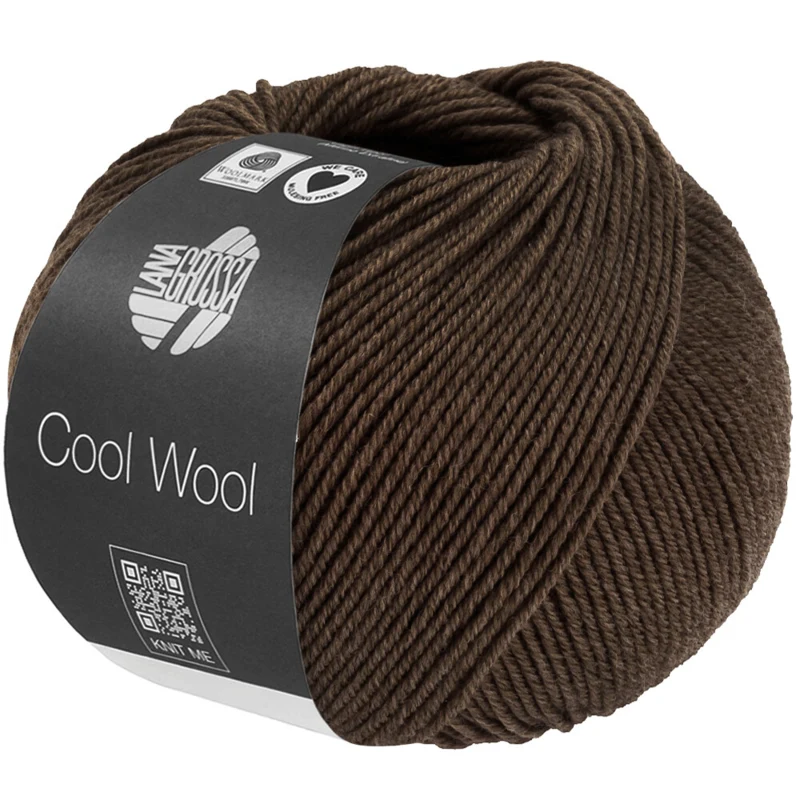Lana Grossa Cool Wool Mélange 1509 Harmaanruskea meleerattu