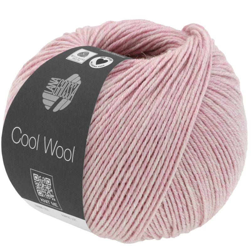 Lana Grossa Cool Wool Mélange 1401 Vaaleanpunainen meleerattu