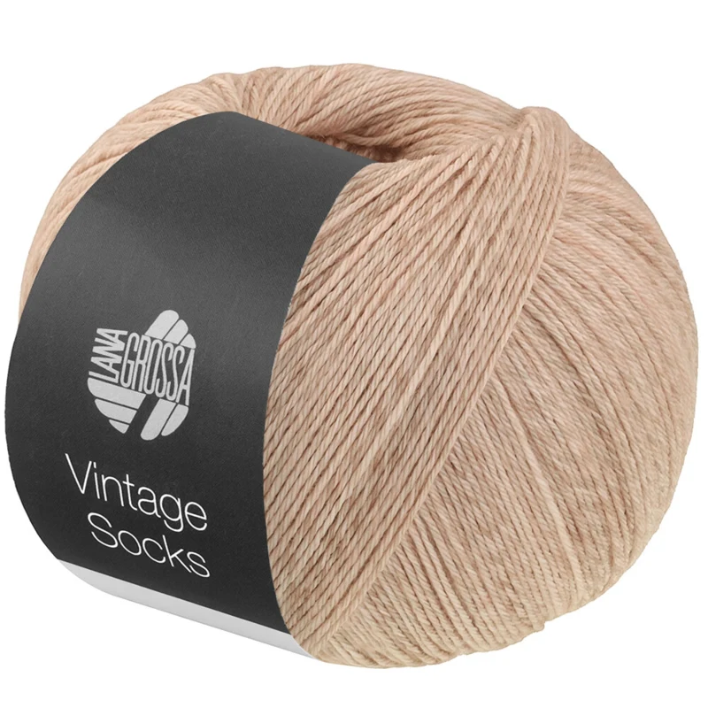 Lana Grossa Vintage Socks 1019 Beige/hiekka meleerattu