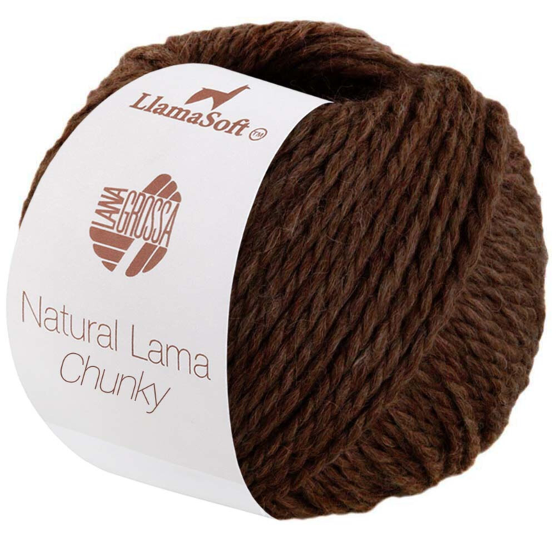 Natural Lama Chunky 13 Suklaanruskea