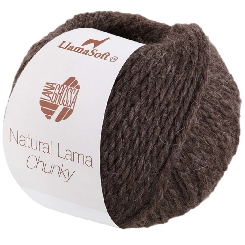 Natural Lama Chunky 14 Harmaanruskea