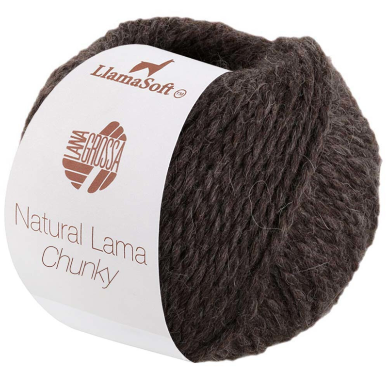 Natural Lama Chunky 15 Mustanruskea