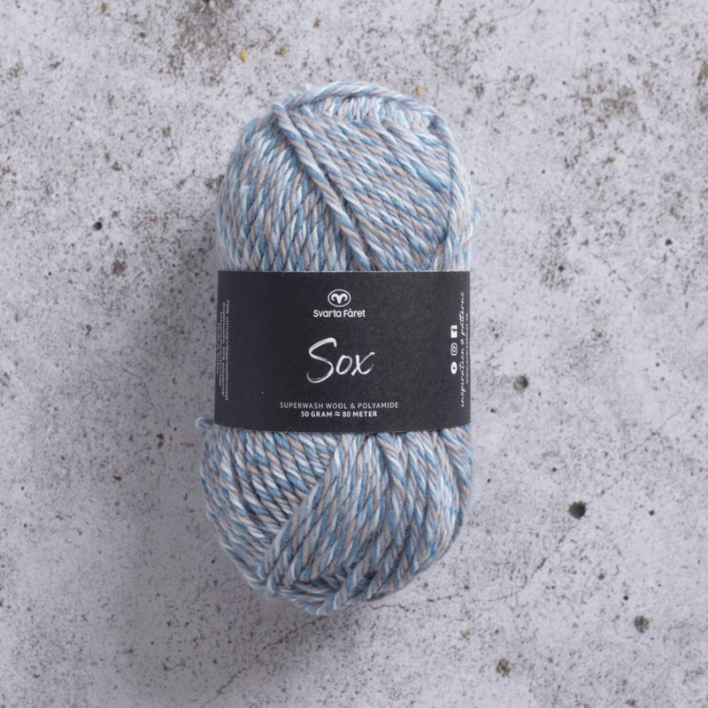 Svarta Fåret Sox 50 g 012 Luonnollinen ilmava farkku