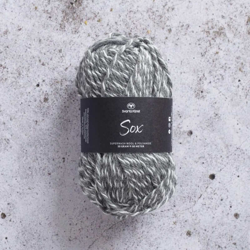 Svarta Fåret Sox 50 g 003 Luonnollinen teräs