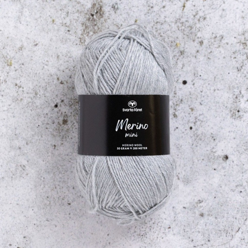 Svarta Fåret Merino Mini 23 Koskematon harmaa