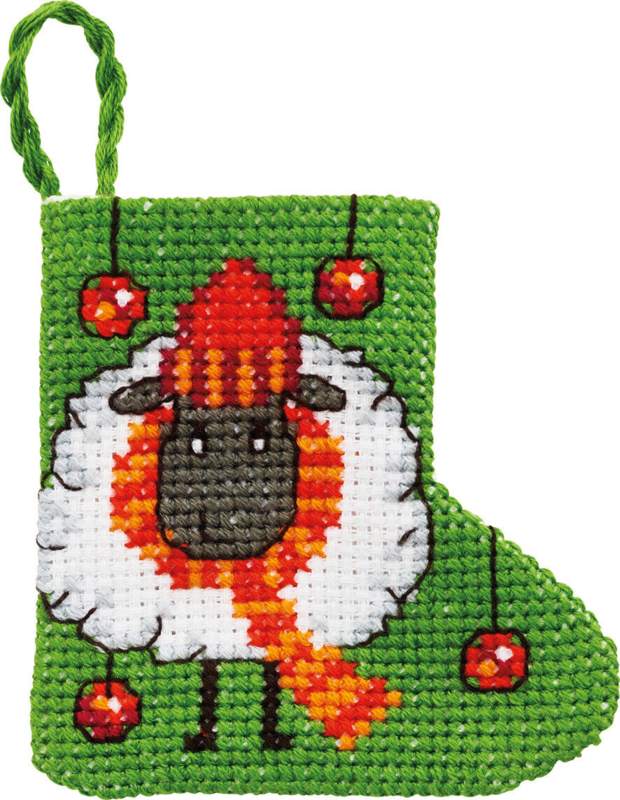 Kirjontasarja Lammas 7 x 7 cm