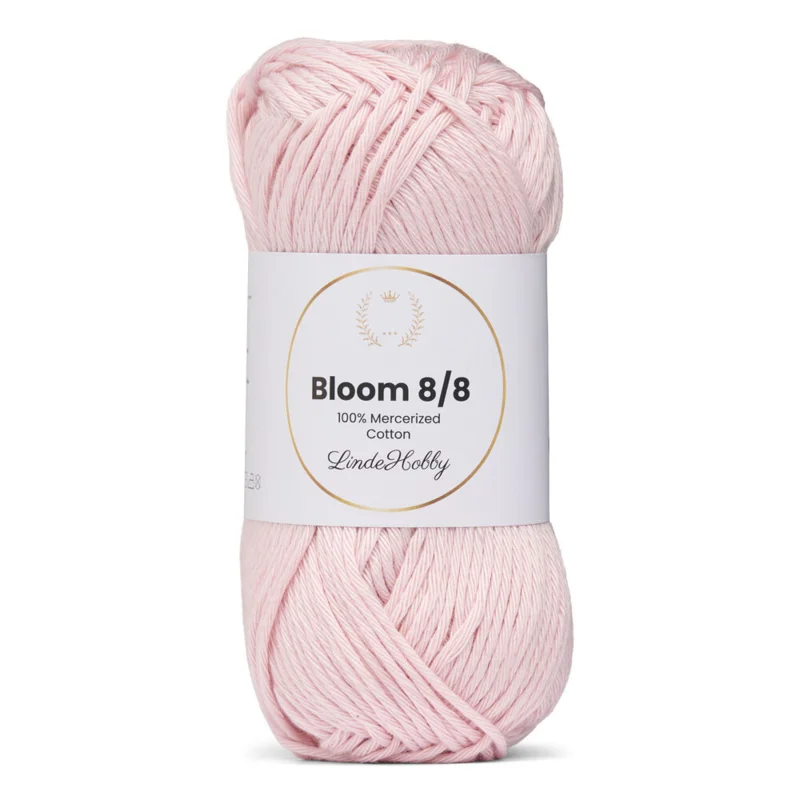 LindeHobby Bloom 8/8 Mercerized Cotton 31 Pastellinvaaleanpunainen