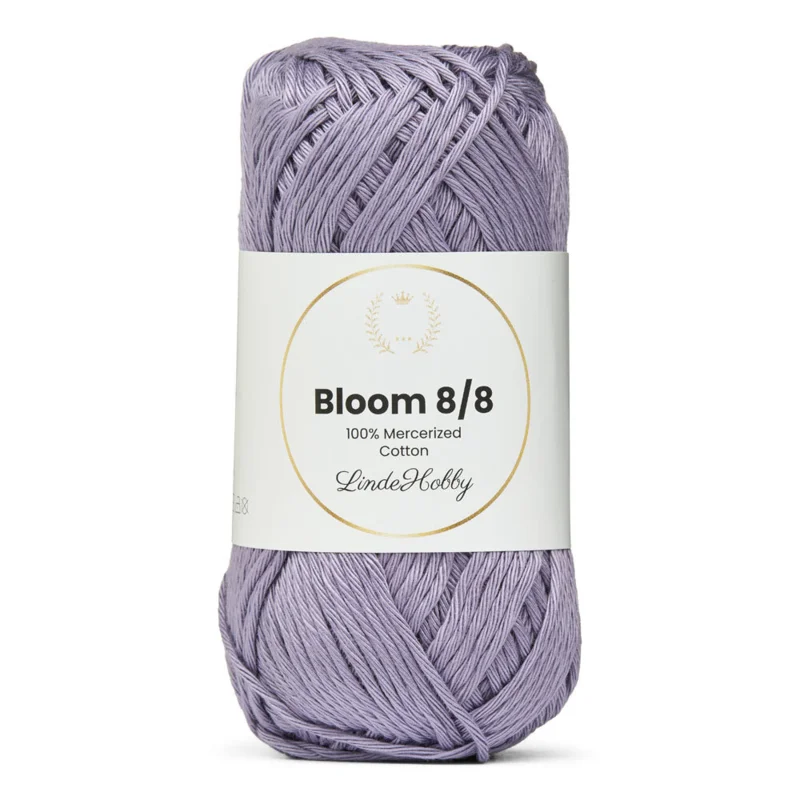 LindeHobby Bloom 8/8 Mercerized Cotton 12 Vaalea lila