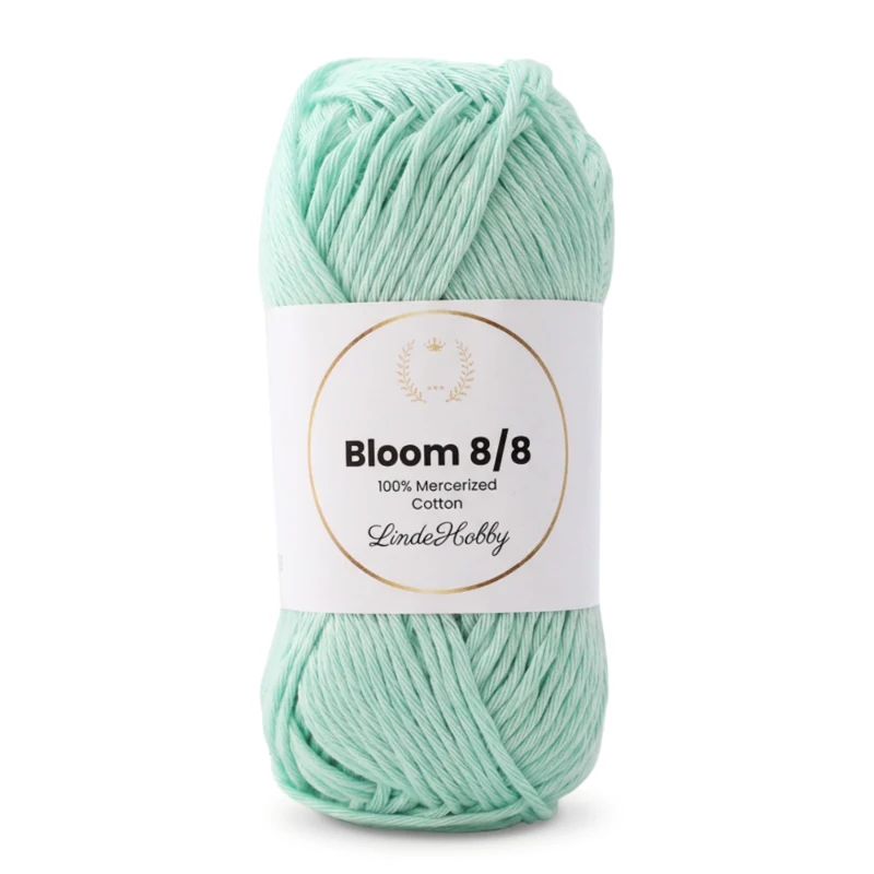 LindeHobby Bloom 8/8 Mercerized Cotton 37 Pastelliminttu
