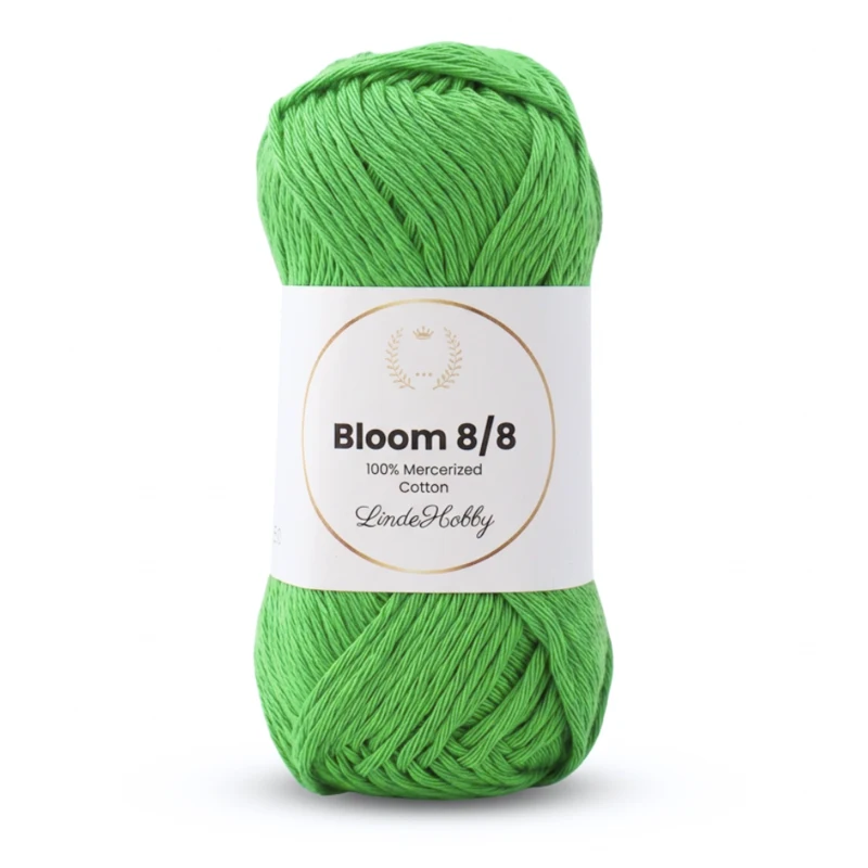 LindeHobby Bloom 8/8 Mercerized Cotton 38 Vihreä