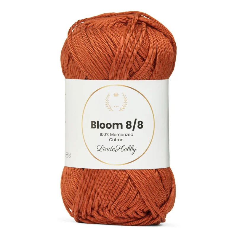 LindeHobby Bloom 8/8 Mercerized Cotton 36 Tiilenpunainen