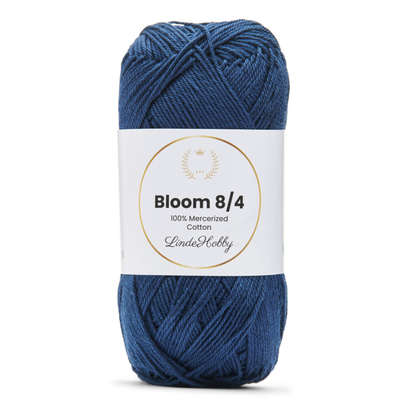 LindeHobby Bloom 8/4 Mercerized Cotton 17 Laivastonsininen