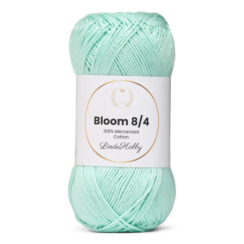LindeHobby Bloom 8/4 Mercerized Cotton 37 Pastelliminttu