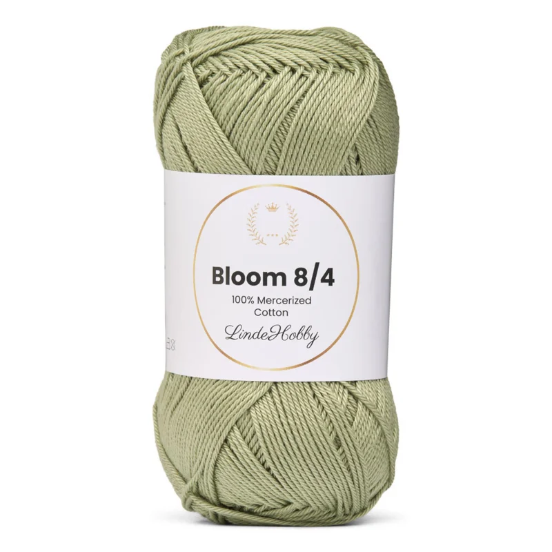 LindeHobby Bloom 8/4 Mercerized Cotton 29 Salviavihreä