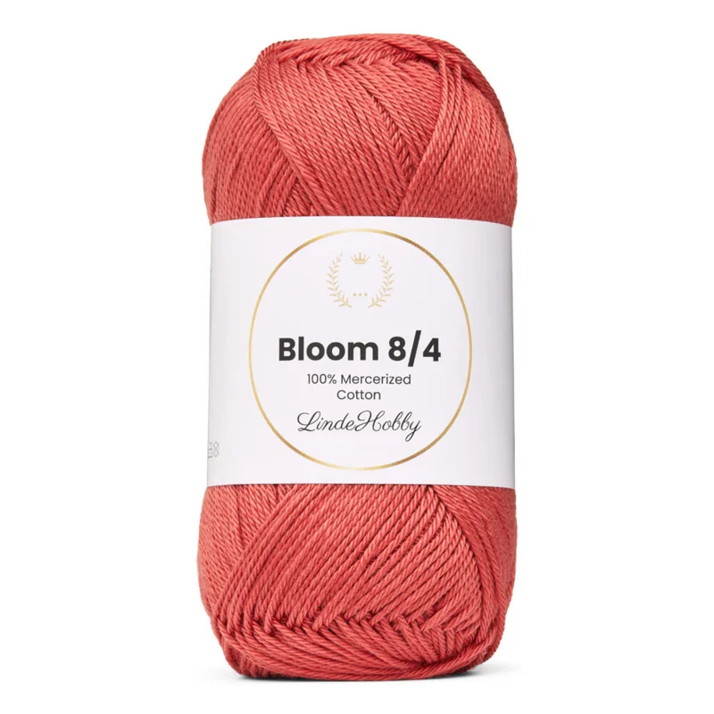 LindeHobby Bloom 8/4 Mercerized Cotton 24 Ruusupuu