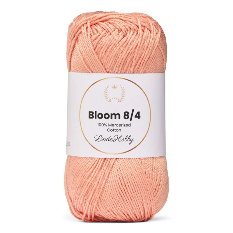 LindeHobby Bloom 8/4 Mercerized Cotton 32 Aprikoosi