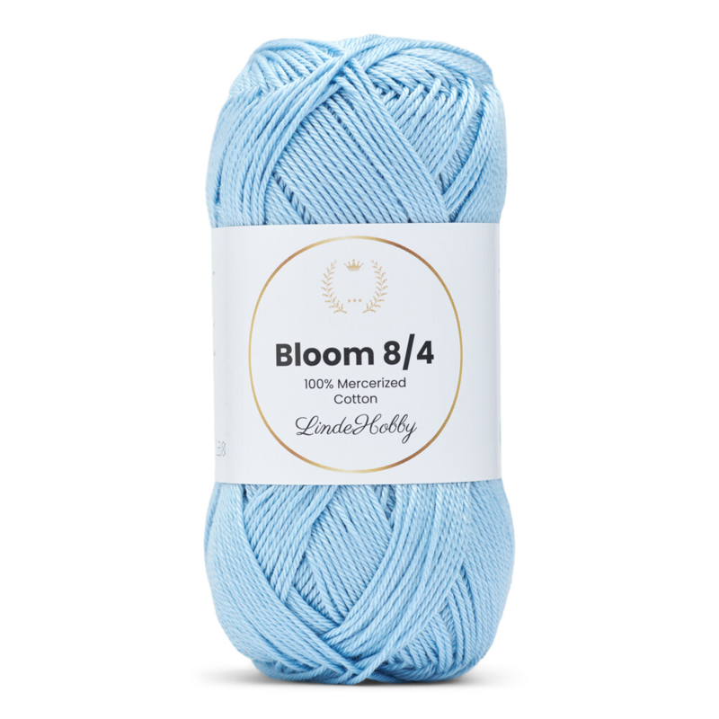 LindeHobby Bloom 8/4 Mercerized Cotton 28 Vauvansininen