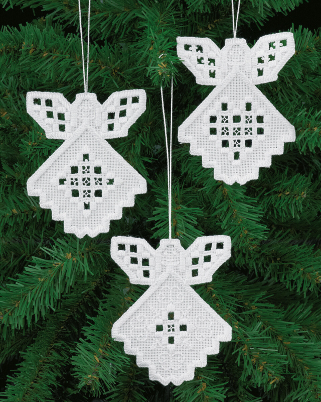 Kirjontapaketti Jouluhardanger 3 kpl 10 x 9 cm