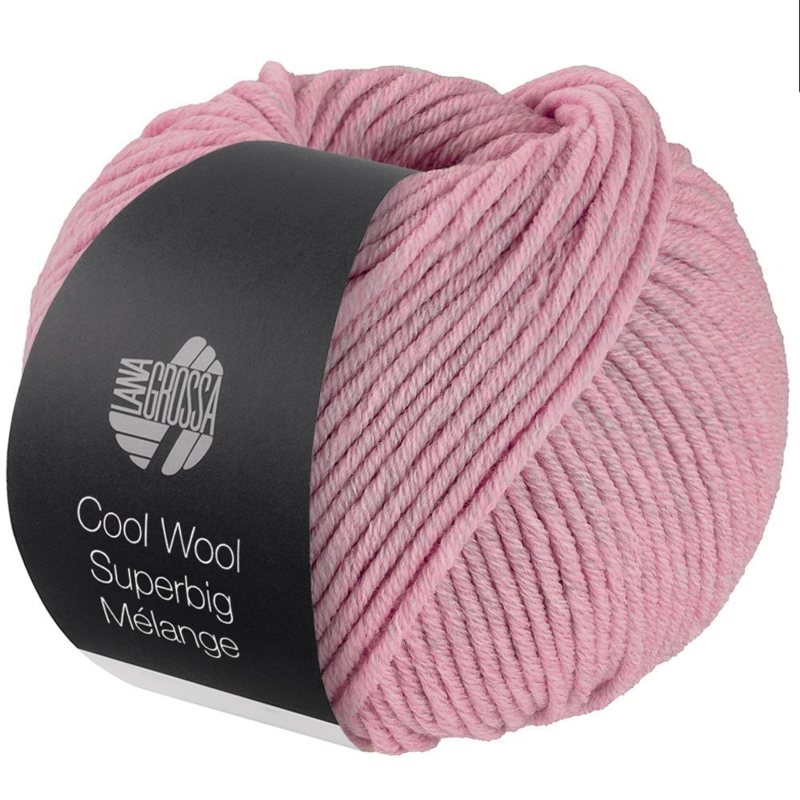 Lana Grossa Cool Wool Superbig 201 Vaaleanpunainen meleerattu