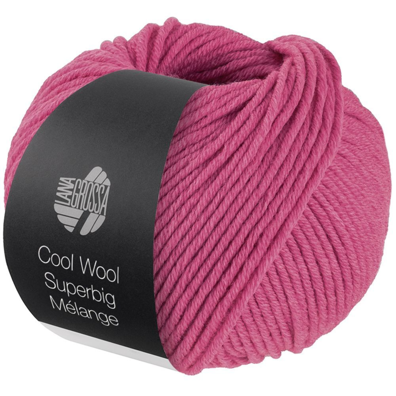 Lana Grossa Cool Wool Superbig 202 Pinkki meleerattu