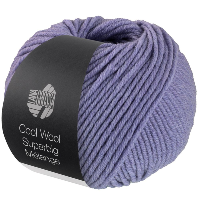 Lana Grossa Cool Wool Superbig 205 Lila meleerattu