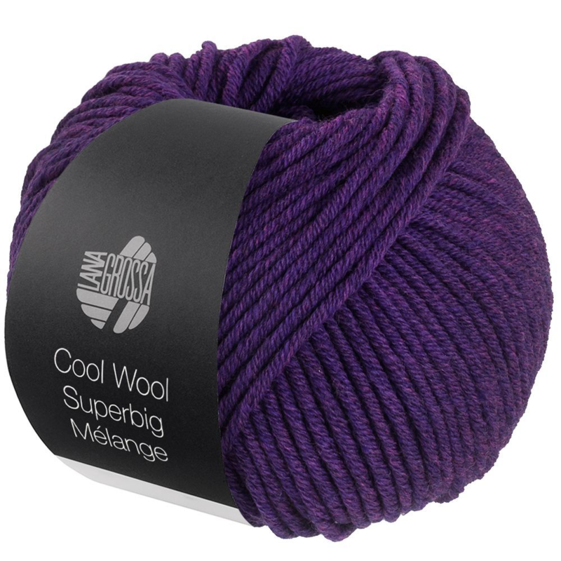 Lana Grossa Cool Wool Superbig 204 Violetti meleerattu