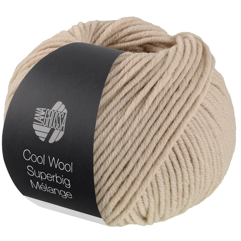 Lana Grossa Cool Wool Superbig 214 Beige meleerattu