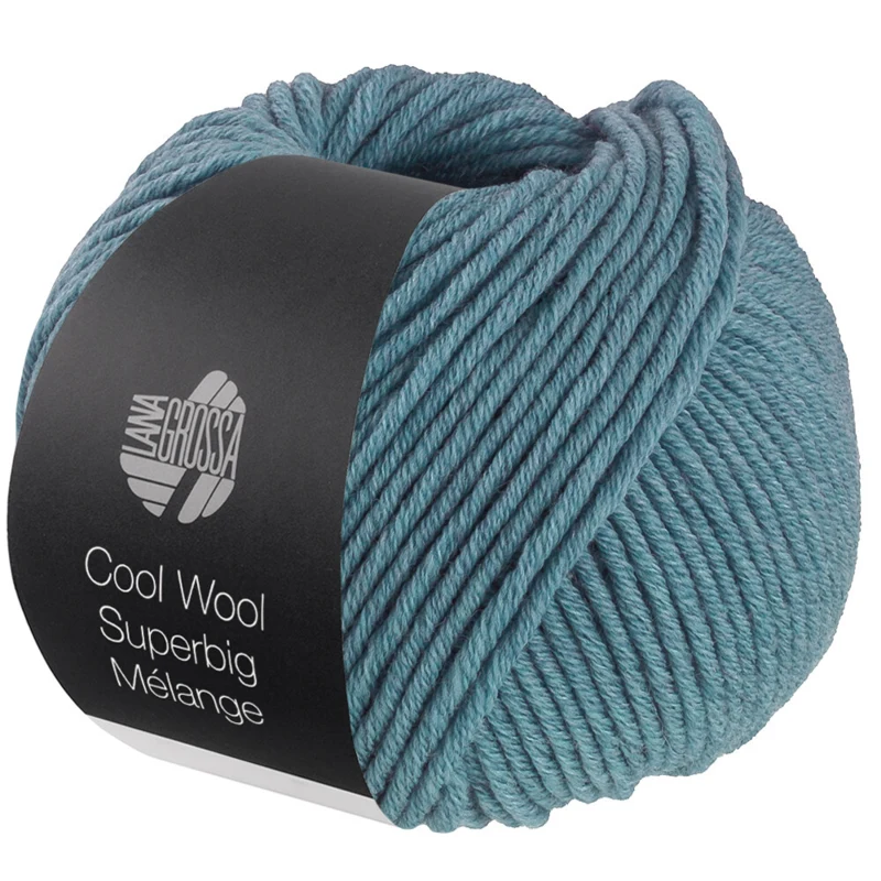 Lana Grossa Cool Wool Superbig 227 Kyyhkysensininen meleerattu