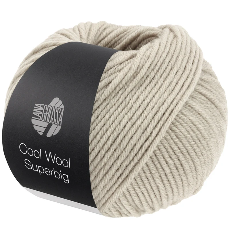 Lana Grossa Cool Wool Superbig 51 Hopeanharmaa