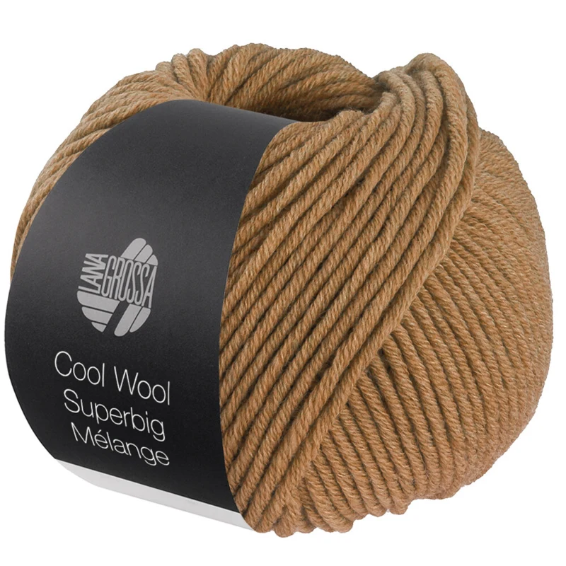 Lana Grossa Cool Wool Superbig 230 Karamelli meleerattu