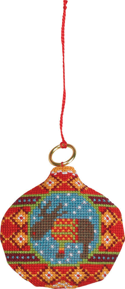 Kirjontasarja Hirvi pallossa 8 Ø