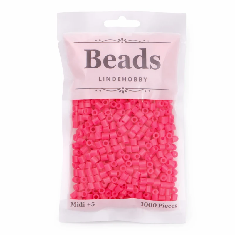 LindeHobby Beads 25 Kirkas pinkki