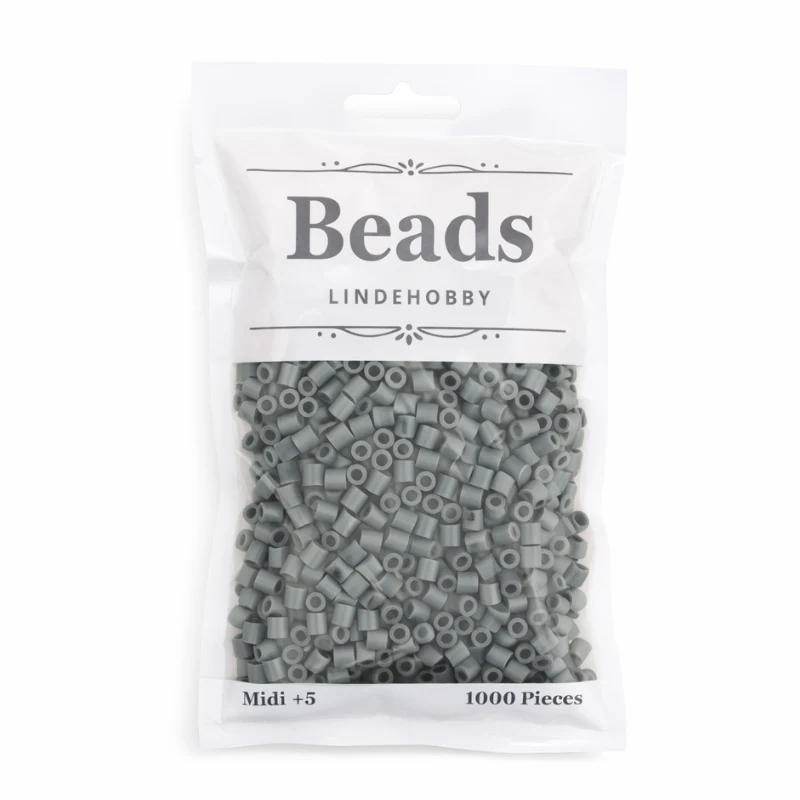 LindeHobby Beads 43 Tummanharmaa