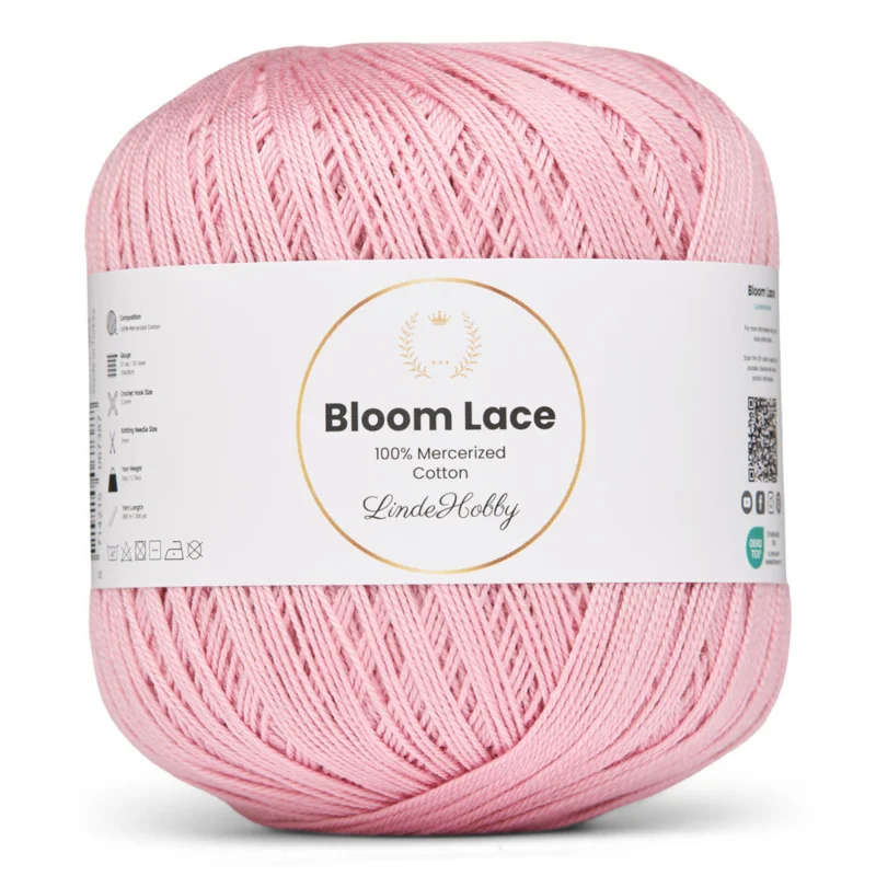 LindeHobby Bloom Lace Mercerized Cotton 27 Ruusu
