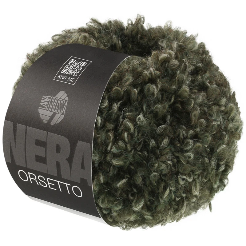 Lana Grossa Orsetto 108 Metsänvihreä/Harmaanvihreä