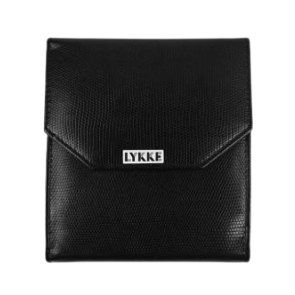 LYKKE Driftwood Virkkuukoukkusetti, Musta, 15 cm