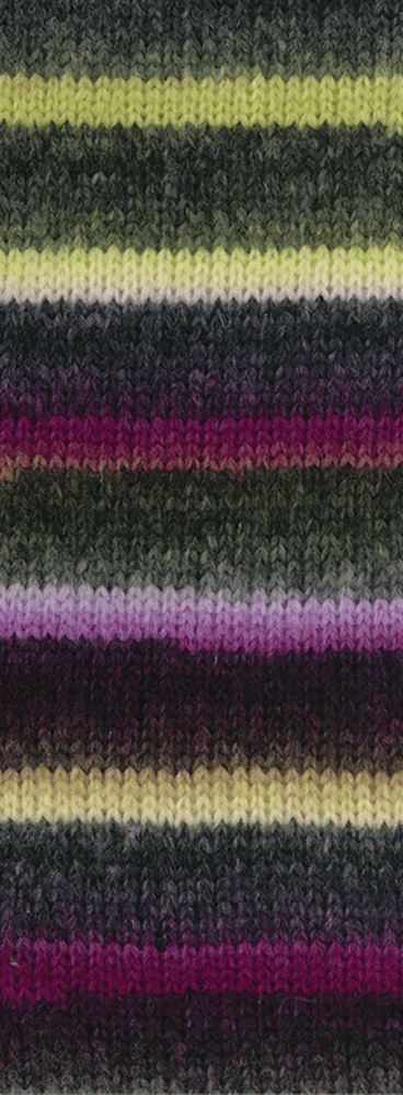 Lana Grossa Bomba 10 Orkidea/karhunvatukka/harmaanbeige/harmaanvihreä/tummanharmaa