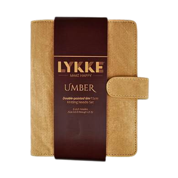 LYKKE Sukkapuikkosetti Umber, Tan, 15 cm (2.00-3.75 mm)