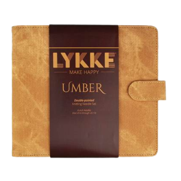 LYKKE Sukkapuikkosetti Umber, Tan, 15 cm (4.00-9.00 mm)