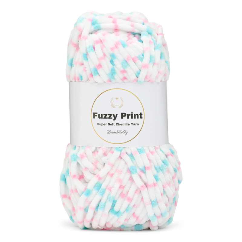 LindeHobby Fuzzy Chenille Print 07 Suloisia unia