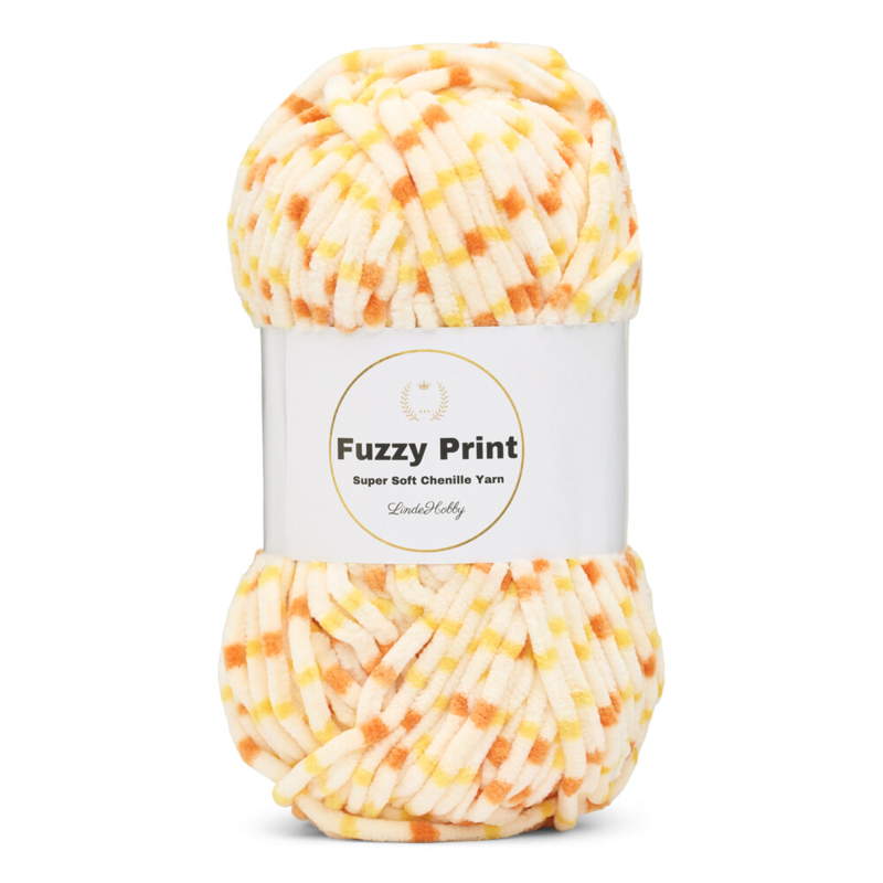 LindeHobby Fuzzy Chenille Print 09 Auringonnousu