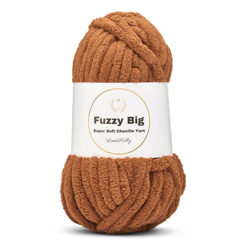 LindeHobby Fuzzy Chenille BIG 29 Kahvi